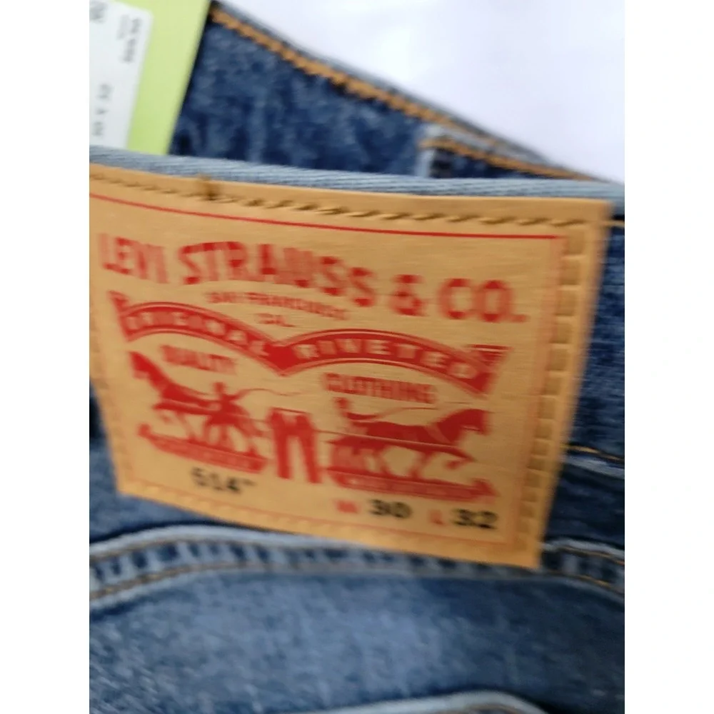 Levis‎ 514 Jeans Mens 30x32 Blue Denim Straight Stretch Leg Flex Eco Performance